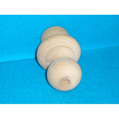 CUBILETE FLORÓN SUPERIOR MADERA TORNEADA.