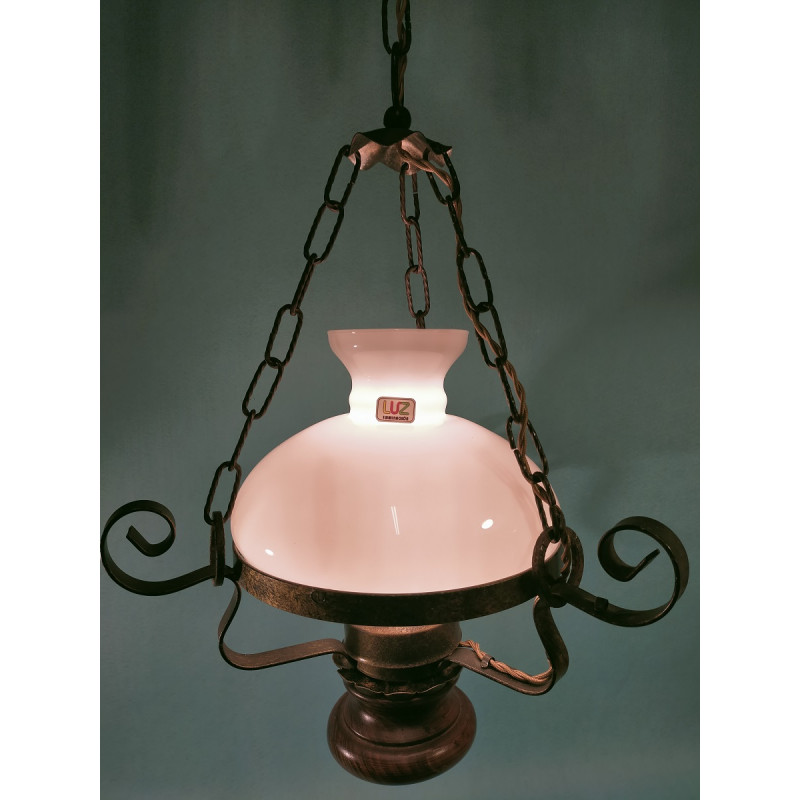 Lámpara quinqué lámpara techolámpara techo quinquéhierro decorado y