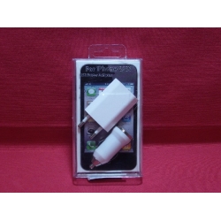 003-IP3X1 CARGADOR IPHONE 3 EN 1 CON PUERTO USB.