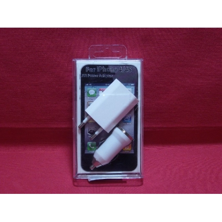 003-IP3X1 CARGADOR IPHONE 3 EN 1 CON PUERTO USB.